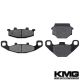 1990-1991 Kawasaki KL 650 Tengai Front + Rear Non-Metallic Organic NAO Brake Pads Set