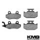 1991-1994 Kawasaki KDX 250 Front + Rear Non-Metallic Organic NAO Brake Pads Set