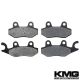 2009-2011 Yamaha YXR 700 Rhino FI Auto 4X4 Rear Non-Metallic Organic NAO Disc Brake Pads Set