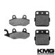 1992-1994 Husqvarna CR 125 Front + Rear Non-Metallic Organic NAO Brake Pads Set