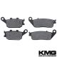 2011 Honda VT 1300 Interstate Front + Rear Non-Metallic Organic NAO Brake Pads Set