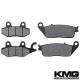 2004-2009 Daelim Roadwin 125 Front + Rear Non-Metallic Organic NAO Brake Pads Set