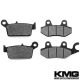2004 Honda Dream 50 R CBR (AR02) Front + Rear Non-Metallic Organic NAO Brake Pads Set