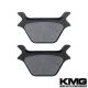 1987-1999 Harley Davidson Dyna Rear Non-Metallic Organic NAO Disc Brake Pads Set