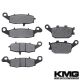 2007-2010 Suzuki SV650 ABS Front + Rear Non-Metallic Organic NAO Brake Pads Set