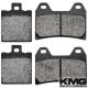 2004-2005 Ducati Monster 1000 ie (992cc) Front + Rear Non-Metallic Organic NAO Brake Pads