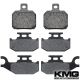 2001 Bombardier Traxter Footshift 7473/7474 Front + Rear Non-Metallic Organic NAO Brake Pads