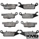 2007-2011 Yamaha YFM 700 Grizzly Auto 4X4 EPS Front + Rear Non-Metallic Organic NAO Brake Pads