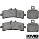 2009-2011 Aprilia RSV4 R RSV4 Factory Front + Rear Non-Metallic Organic NAO Brake Pads