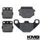 1987 Kawasaki KXT 250 B2 Tecate Front + Rear Non-Metallic Organic NAO Brake Pads Set