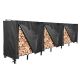 Premium 12ft Patio Firewood Log Rack Cover - 144