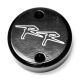 Honda CBR 900RR 929RR 954RR 1000RR Black Billet Fluid Reservoir Cap Logo Engraved (1993-2005)