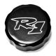 Yamaha YZF R1 Black Billet Fluid Reservoir Cap Logo Engraved (1998-2012)