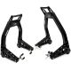 Venom Sport Bike Motorcycle Swingarm Spool Lift Stand (Front & Rear), Black