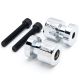 Chrome Engraved Swingarm Spools Sliders For Suzuki 