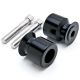 Black Swingarm Spools Sliders 10mm for Kawasaki / Yamaha