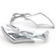 Chrome Twisted Flame Custom Rearview Mirrors Harley Motorcycle Cruiser + Bolts