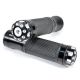 Universal Motorcycle Street Bike Black Hand Grips Bar Ends (7/8