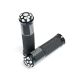 Universal Motorcycle Street Bike Black Hand Grips Bar Ends (7/8