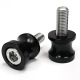 Low Profile 10mm Black Swingarm Spools (Fits Most Kawasaki Bikes)