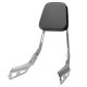 Honda VTX 1300C 1800C Flame Backrest Sissy Bar Leather Pad (All Years)