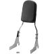 Kawasaki VN800 Vulcan 800 Classic Flame Backrest Sissy Bar Leather Pad (1996-2005)