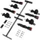 Retractable 4 Seat Belts Universal Golf Cart Mounting Bracket Kit Set Club Car