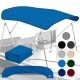 Universal 3 Bow Bimini Top Replacement Canvas, 900D Marine Grade, 54-60