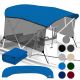 Universal 4 Bow Bimini Top Replacement Canvas & Mesh Side Blocks, 54-60