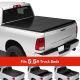 Soft Tri-Fold Tonneau Cover for 2015-2020 Ford F-150 with 5.5ft Bed - Black