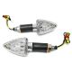 2pcs LED Mini Motorcycle Turn Signals Indicators Blinkers Lights