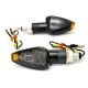 2pcs LED Smoke Mini Motorcycle Turn Signals Indicators Blinkers Lights