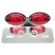 Universal Cat Eye Custom Motorcycle Tail Brake Light License Plate Light