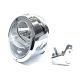 Motorcycle Universal Custom Chrome Headlight w/ Bracket