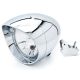 Motorcycle Universal Custom Chrome Headlight w/ Bracket