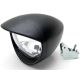 Universal Motorcycle Headlight Lamp Light Black Custom Cruiser Touring Chopper