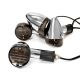 Motorcycle 4 pcs Chrome Smoke Bullet Turn Signals Indicators