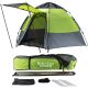 NEH Instant Tent Water Resistant Tent Fits Up To 4-5 People, Dual Entry, Green