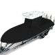 T-Top Boat Storage Cover Waterproof & UV Resistant Boat Covers 20-22ft (Black)