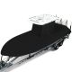 T-Top Boat Storage Cover Waterproof & UV Resistant Boat Covers 22-24ft (Black)