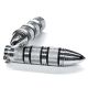 Bullet Custom Chrome Motorcycle Handlebar Hand Grips (1