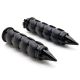 Spike Black Comfort Rubber Motorcycle Handlebar Hand Grips (1