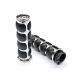 Comfort Rubber Chrome Motorcycle Handlebar Hand Grips (1