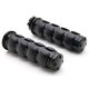 Black Comfort Rubber Motorcycle Handlebar Hand Grips (1