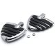 Honda / Kawasaki / Suzuki / Yamaha Wing Style Rear Foot Peg Foot Rests Chrome