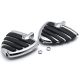 Wing Style Front & Rear Foot Peg Foot Rests Chrome for Harley Davidson (All Years)