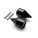 Black Suzuki Spiked Bar Ends Weights Sliders - GSXR 600 750 1000 Hayabusa and More! (1989-2013)