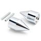 Chrome Spiked Bar Ends Weights Sliders For Suzuki GSXR 600 750 1000 Hayabusa