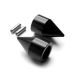 Black Kawasaki Spiked Bar Ends Weights Sliders - ZX6R, ZX7R, ZX9R, ZX10R, ZX12R and More! (1987-2012)