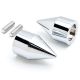 Chrome Spiked Bar Ends Weights Sliders For Kawasaki ZX6R ZX7R ZX9R ZX10R ZX12R